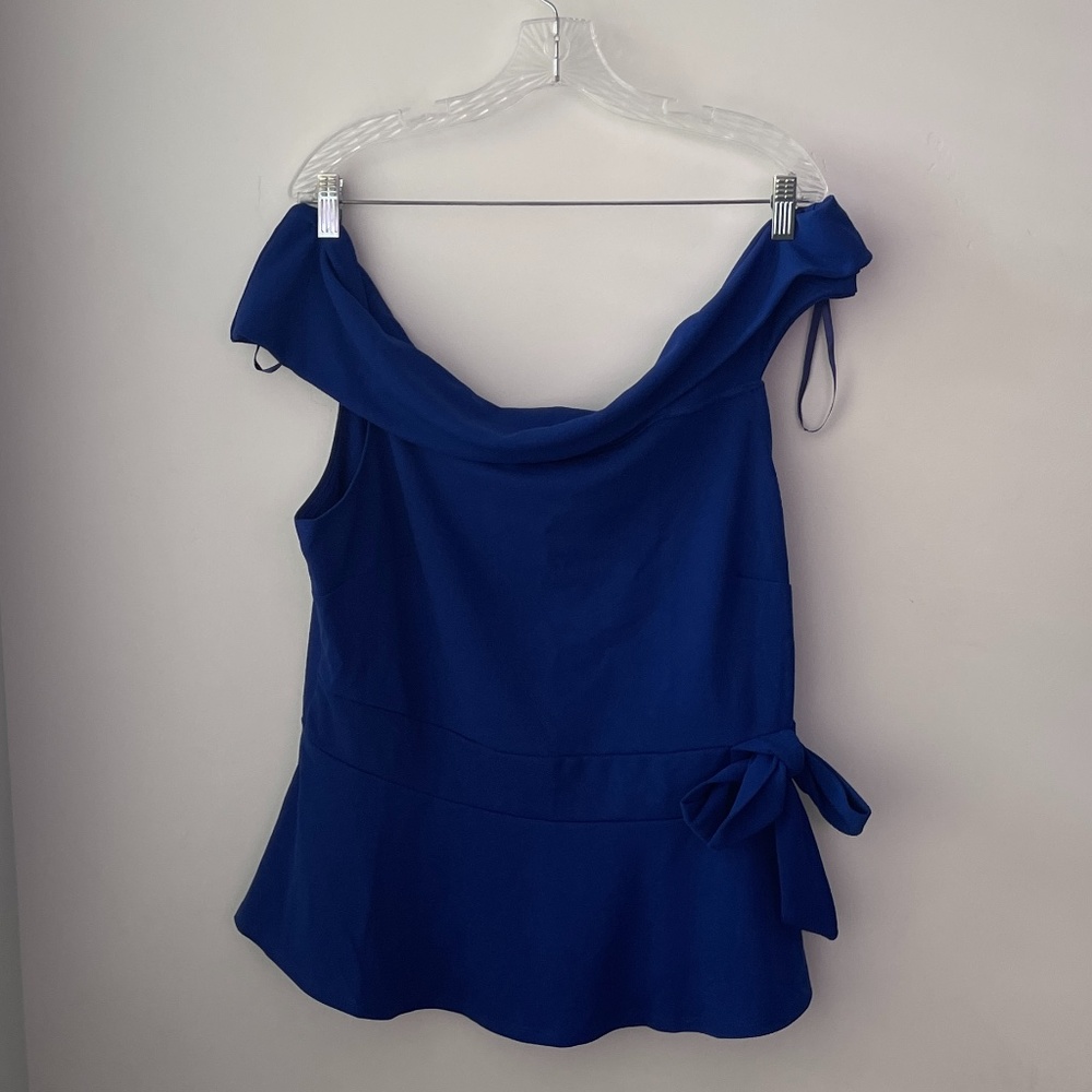 🍾NWT Love J. Off the Shoulder Top - Royal Blue, Size 1X